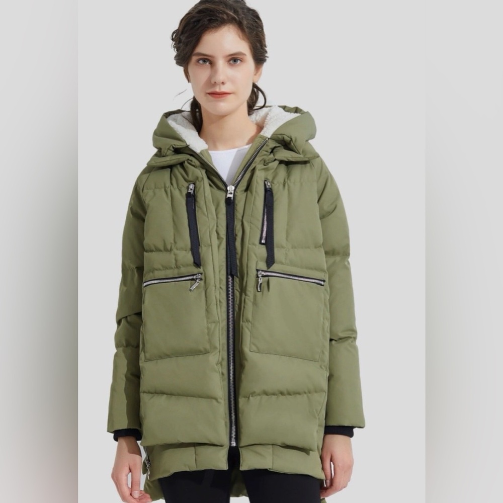 Orolay‎ 092 Universe Women's Thickened Down Jacket GREEN NWOT SIZE XS